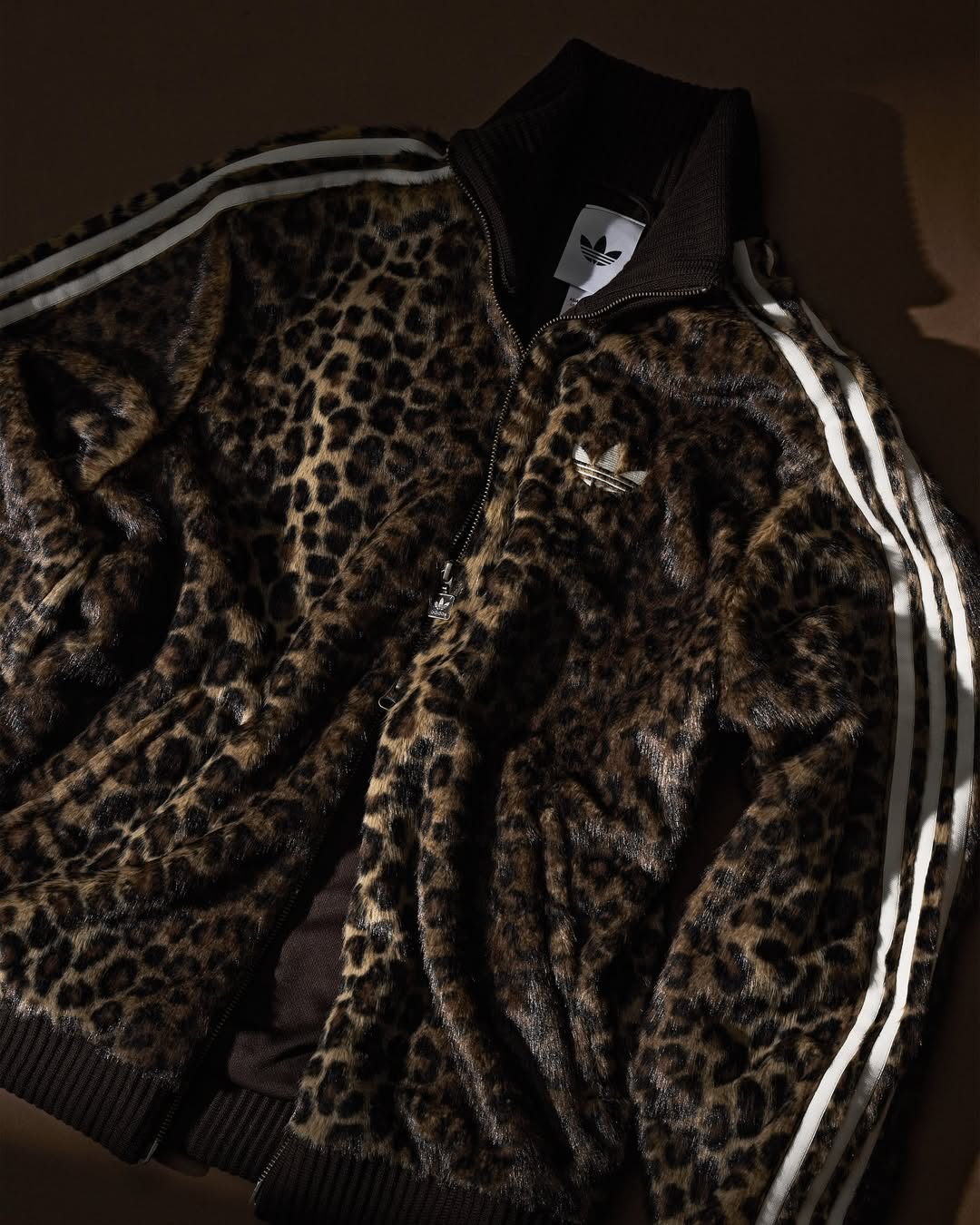 Adidas Originals FW25 JQD TT Track Top Leopard Casual Jacket
